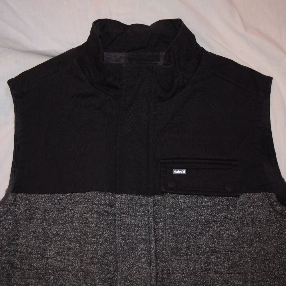 Black and Grey Hurley Vest